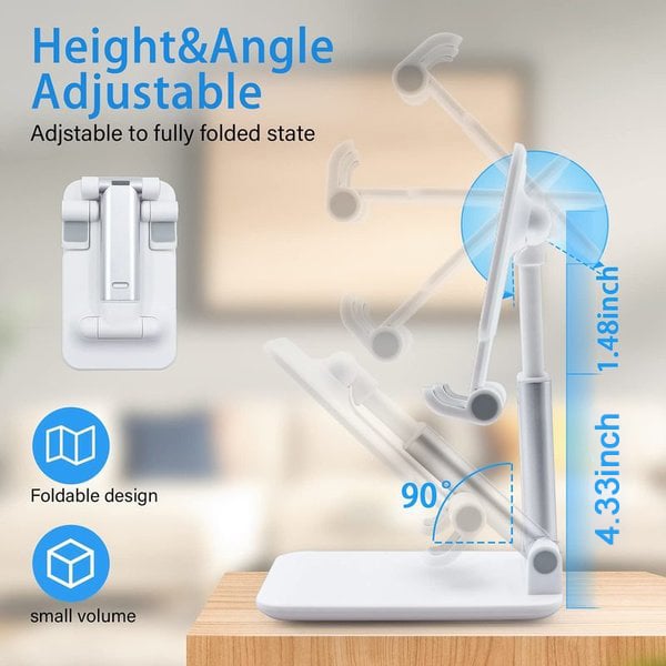 🔥BIG SALE - 44% OFF🔥]Adjustable Telescopic Folding Cell Phone and Tablet Stand