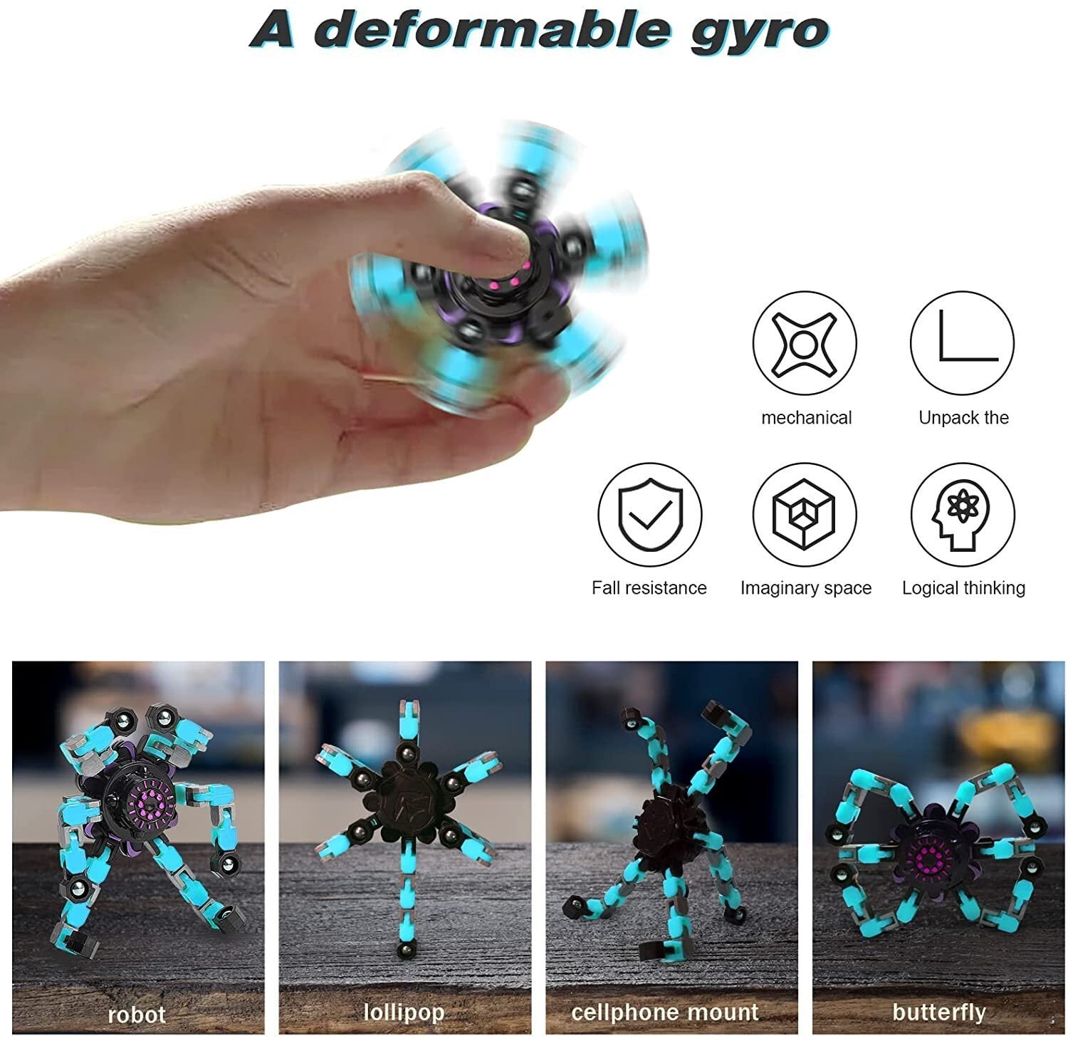 🔥BIG SALE - 49% OFF🔥 - Transformable Fingertip Gyro(🎉2023 New Year's best gift for family)